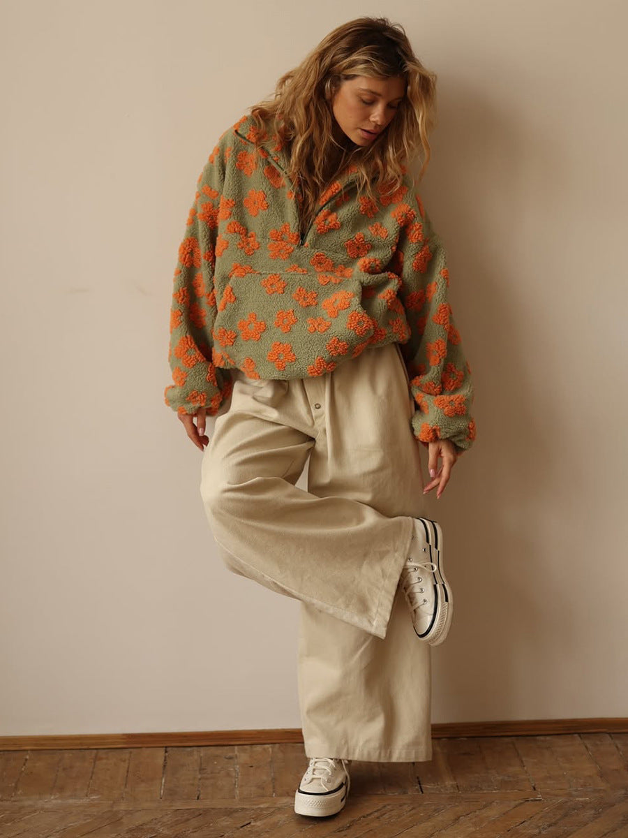 Harper Floral Fleece Hoodie