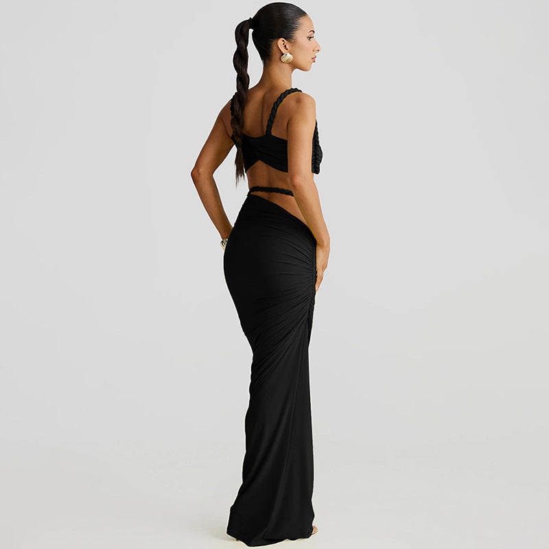 Valeria Cut-Out Uzun Elbise