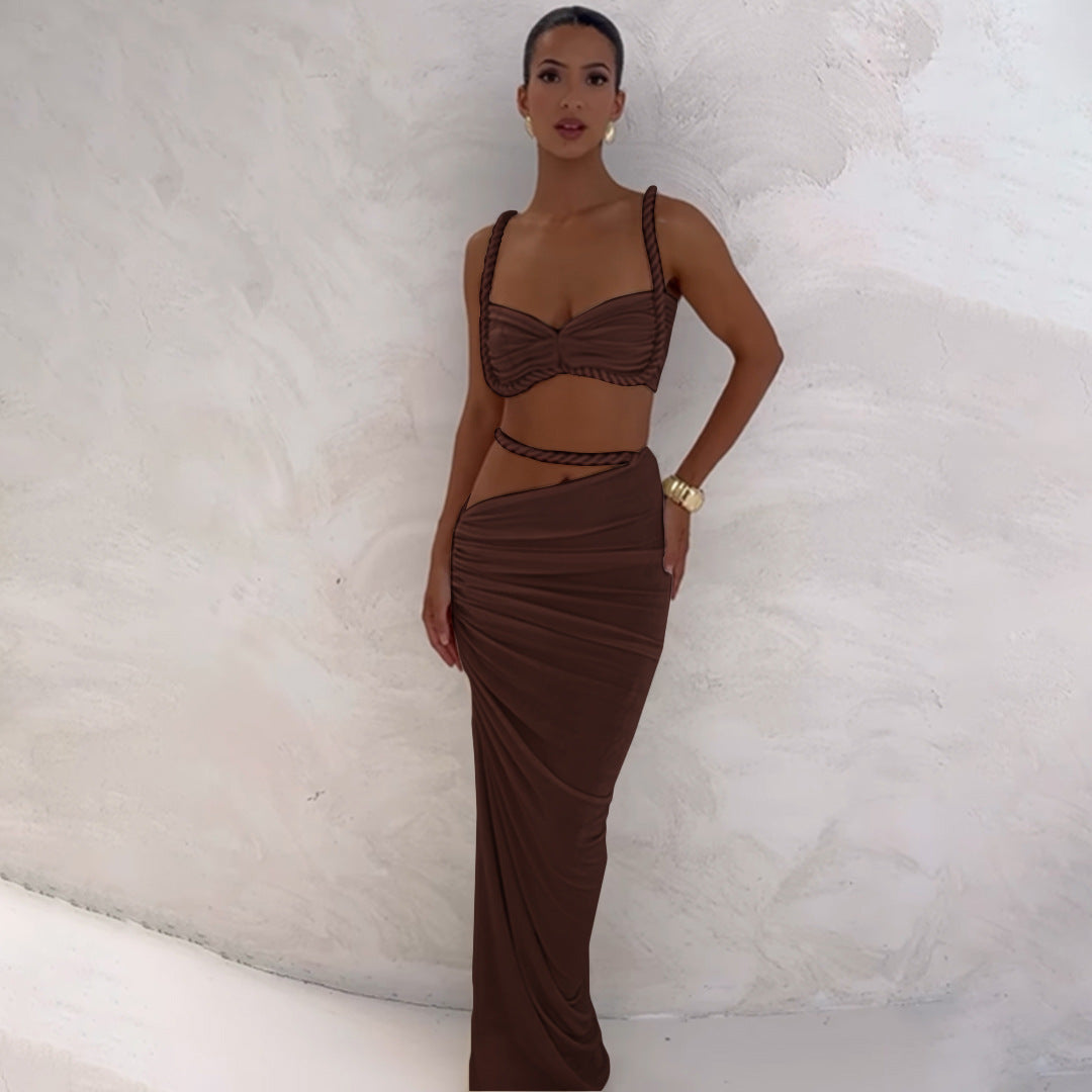 Valeria Cut-Out Uzun Elbise