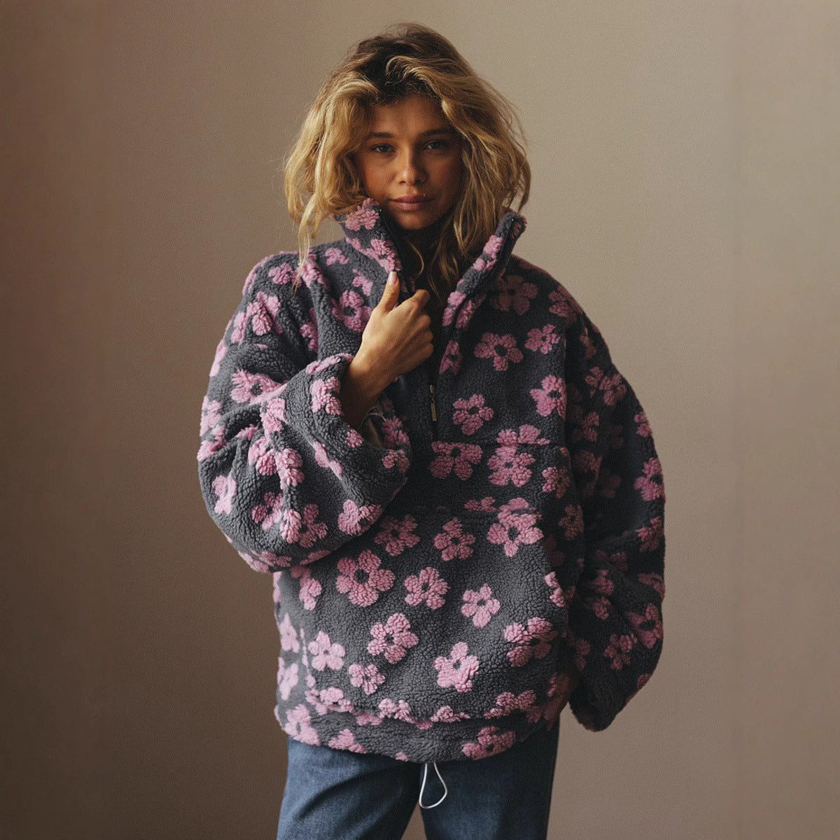 Harper Floral Fleece Hoodie