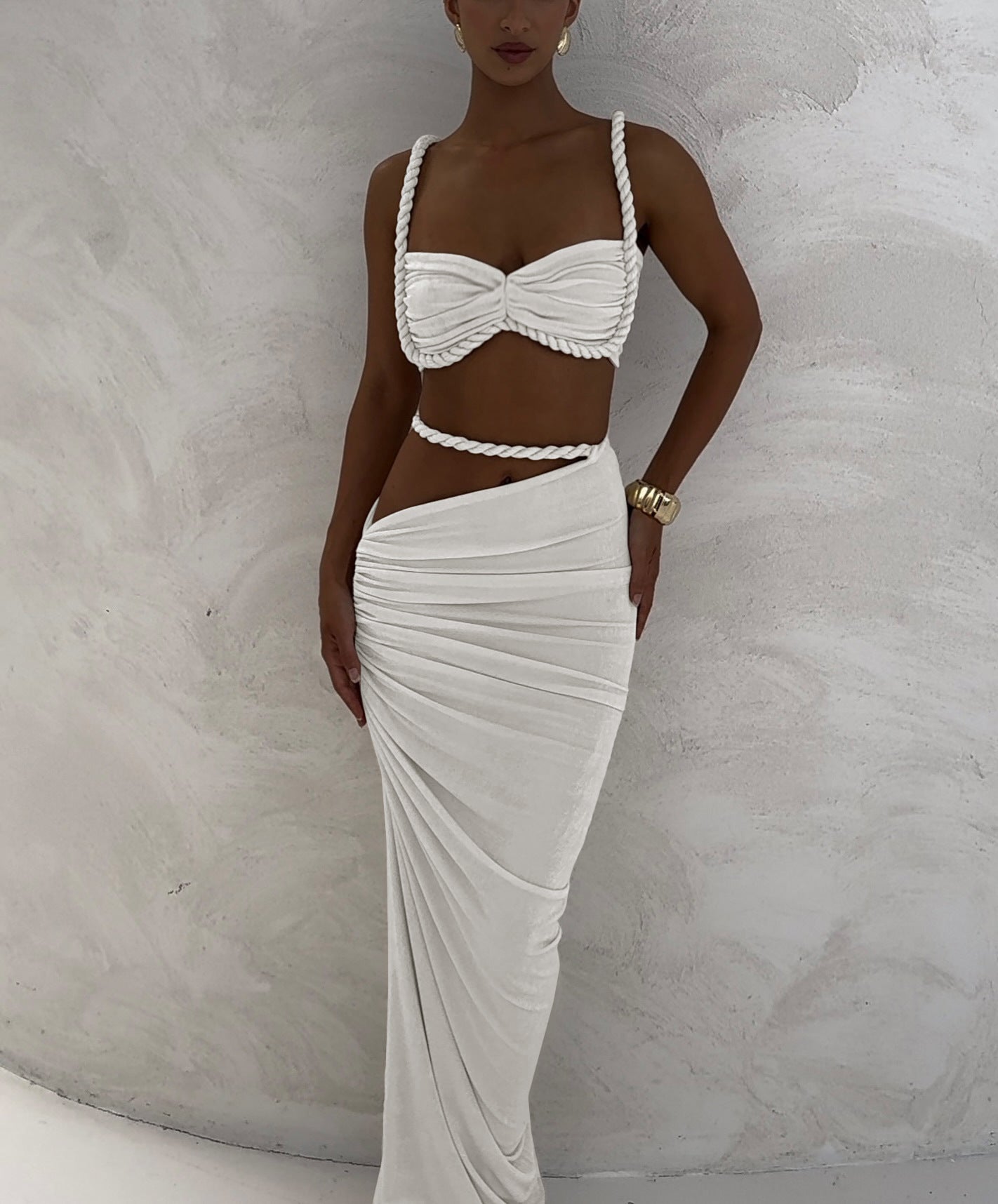 Valeria Cut-Out Uzun Elbise