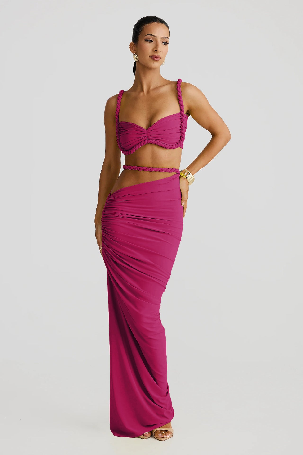 Valeria Cut-Out Uzun Elbise