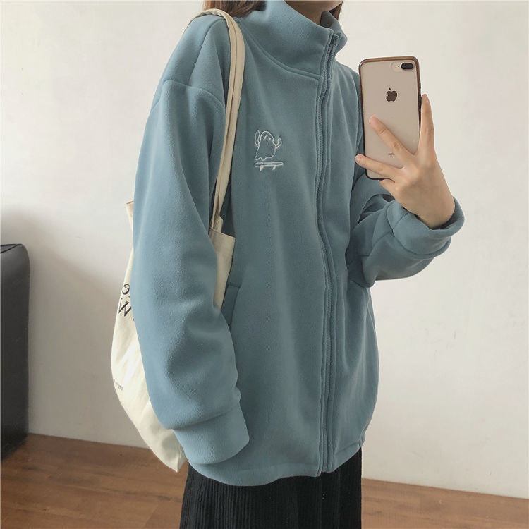 Olivia Plush Fleece Zip Jacket