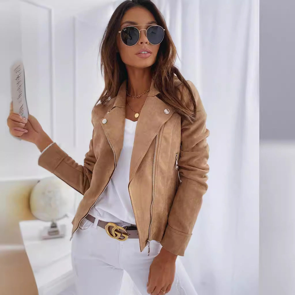 Ava Suede Moto Jacket