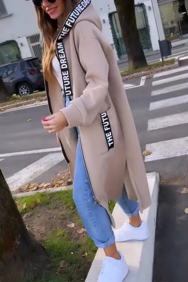 UrbanFlow Kapüşonlu Uzun Hırka