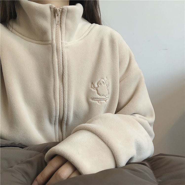 Olivia Plush Fleece Zip Jacket