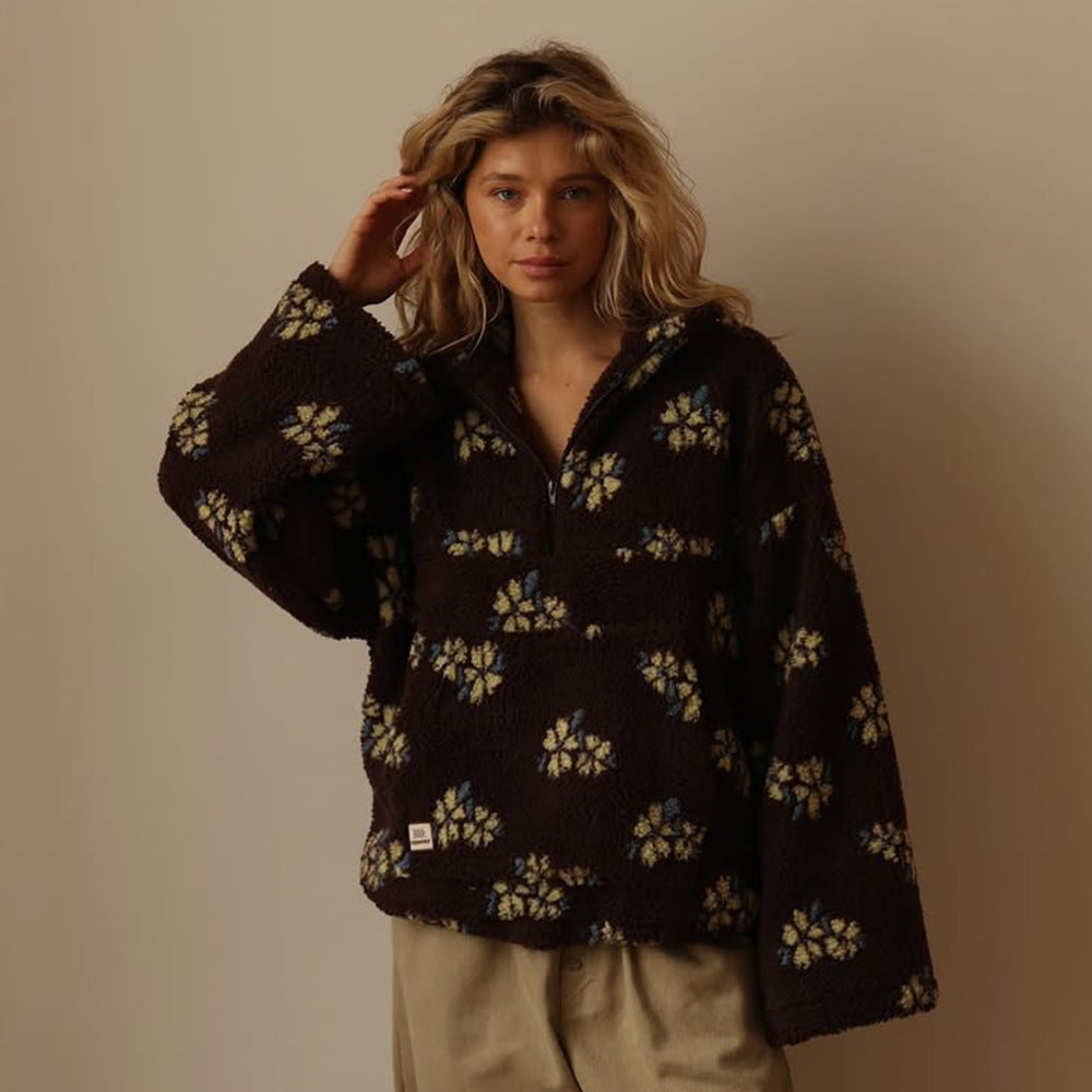 Harper Floral Fleece Hoodie