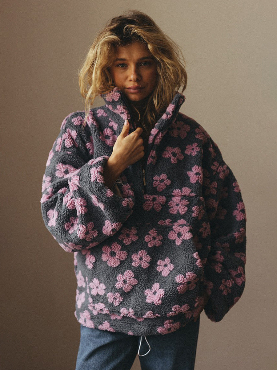 Harper Floral Fleece Hoodie
