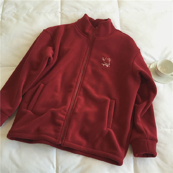 Olivia Plush Fleece Zip Jacket