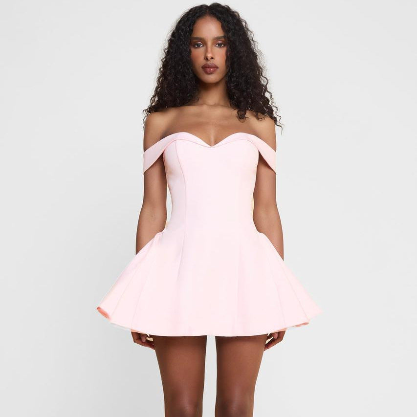 Lotus Off-Shoulder Mini
