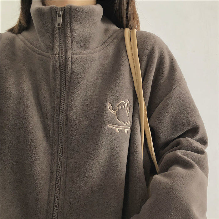 Olivia Plush Fleece Zip Jacket