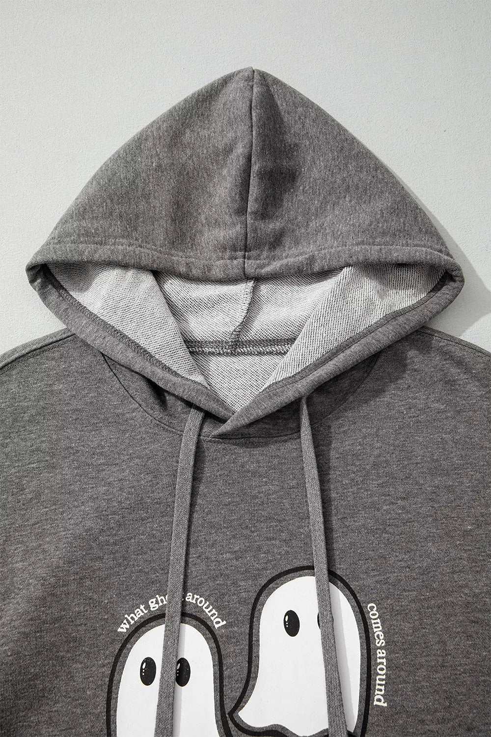 Halloween Ghost Print Mineral Wash Oversize Hoodie – Mayce Halloween Edit