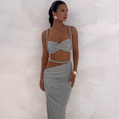 Valeria Cut-Out Uzun Elbise