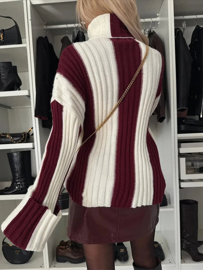 Valerie Striped Turtleneck Sweater by Mayce Elegante — product image 5