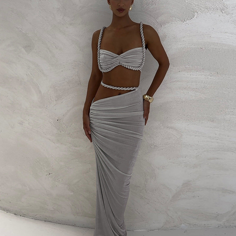 Valeria Cut-Out Uzun Elbise