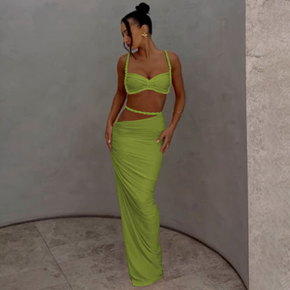 Valeria Cut-Out Uzun Elbise