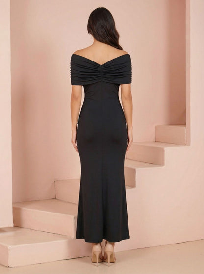 Iconic Draped Evening Dress Ava