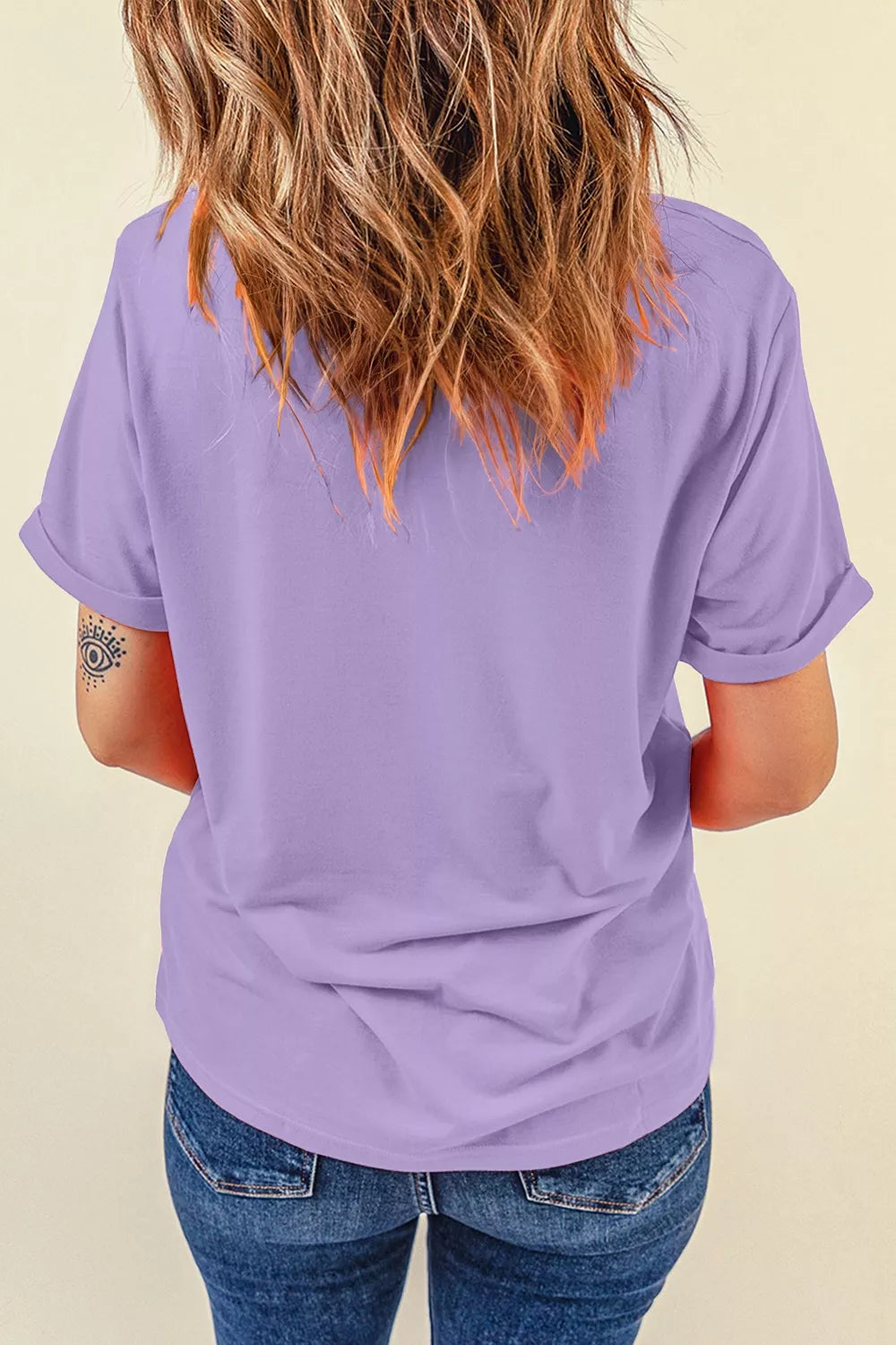 Full Size Spooky Sequin Letter Patched Cotton Blend T-Shirt Plus Size – Mayce Halloween Edit