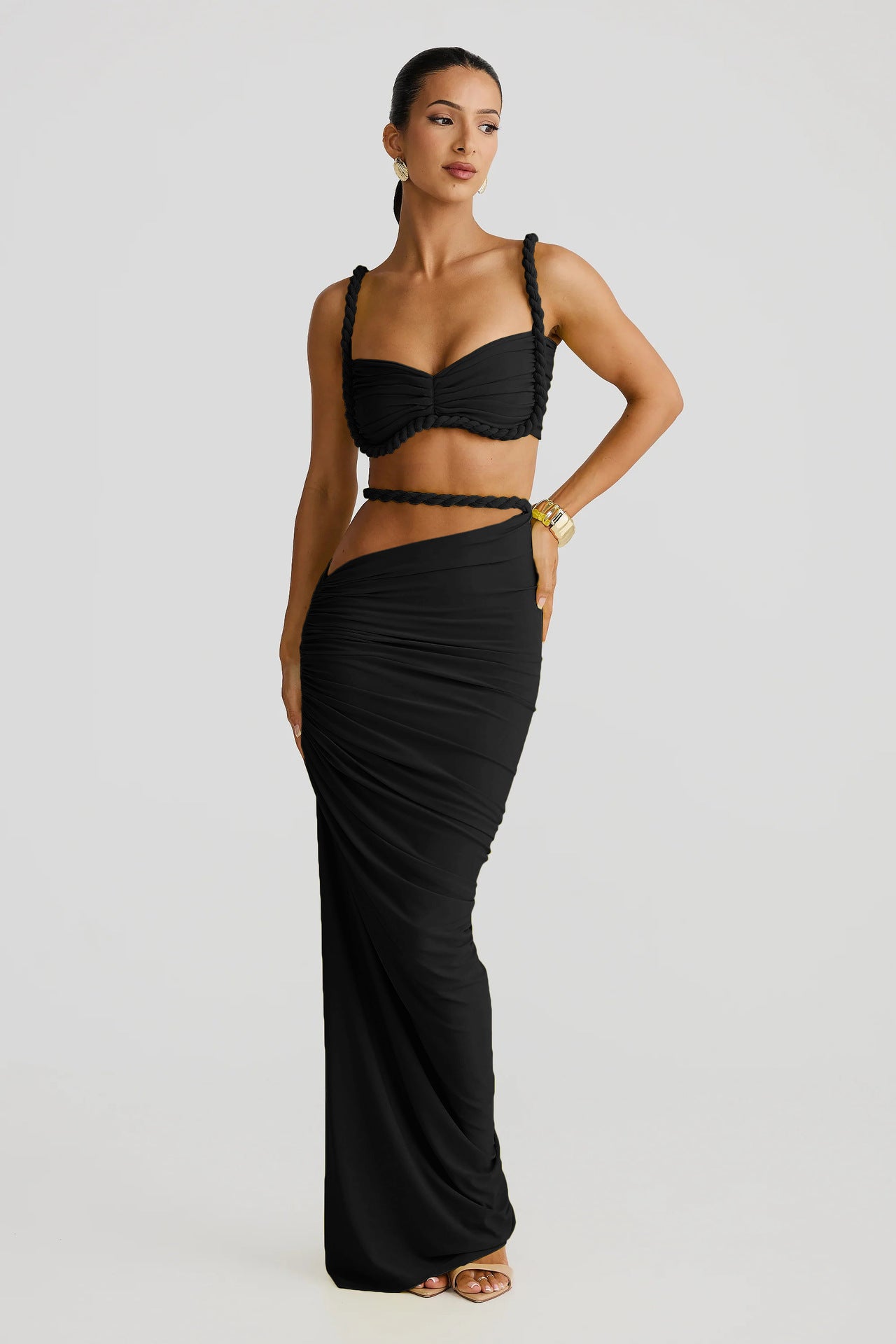 Valeria Cut-Out Uzun Elbise