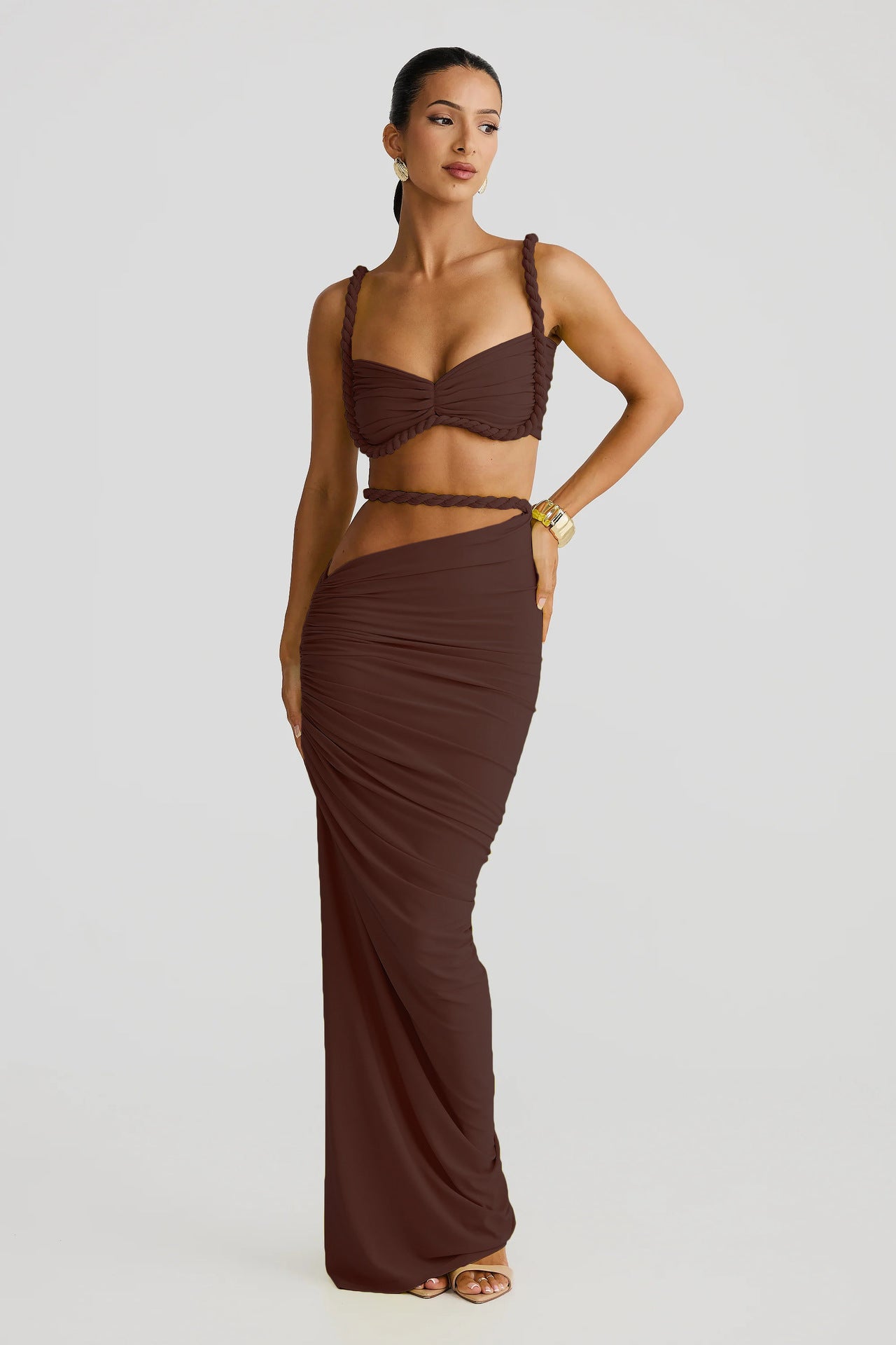Valeria Cut-Out Uzun Elbise