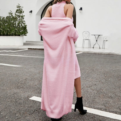 Harper Knit Set — Uzun Hırka + Triko Elbise Takımı