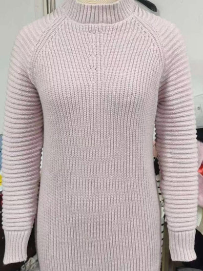 Madeline Turtleneck Raglan-Sleeve Sweater Dress by Mayce Elegante — product image 3
