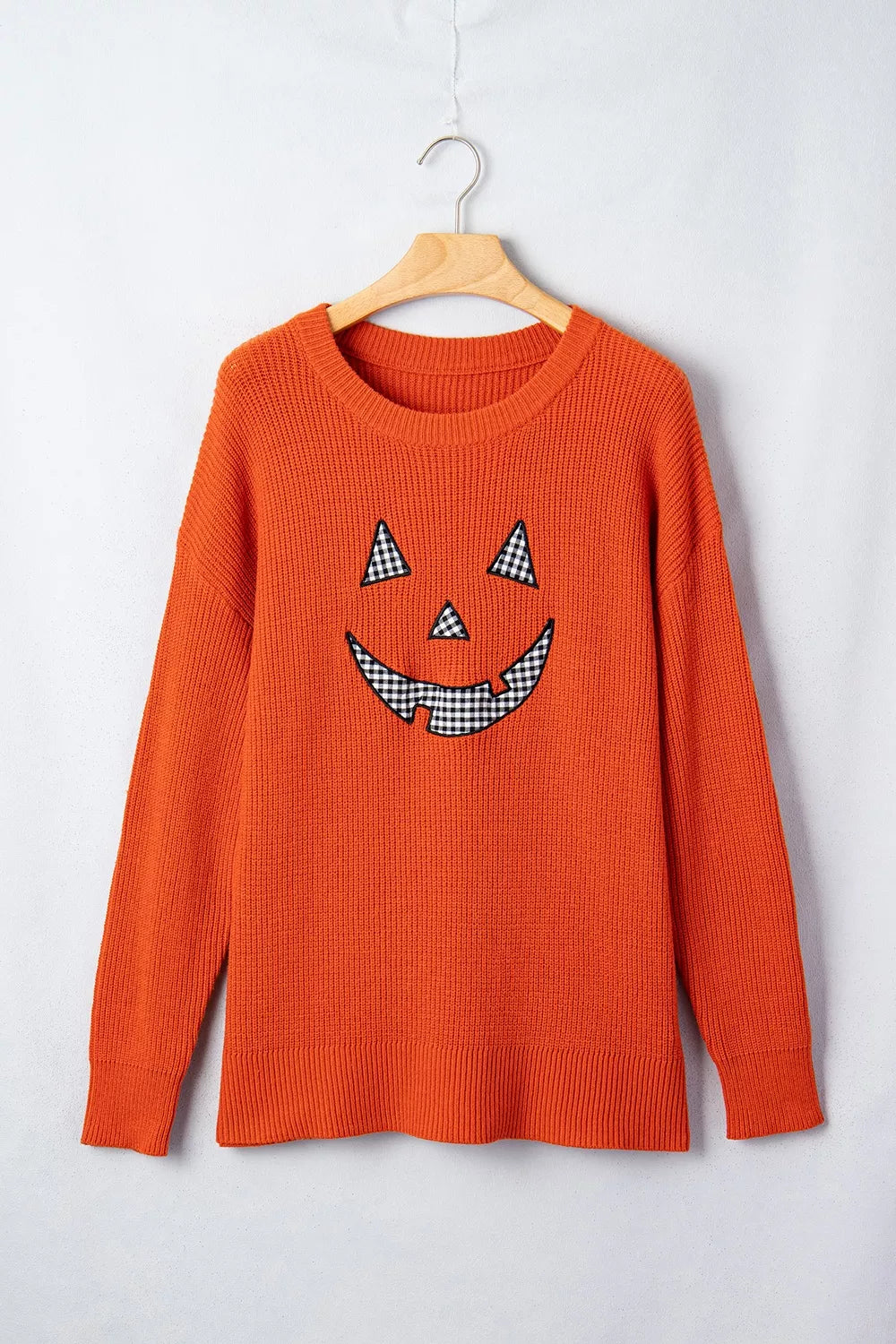 Drop Shoulder Long Sleeve Round Neck Halloween Sweater – Mayce Halloween Edit