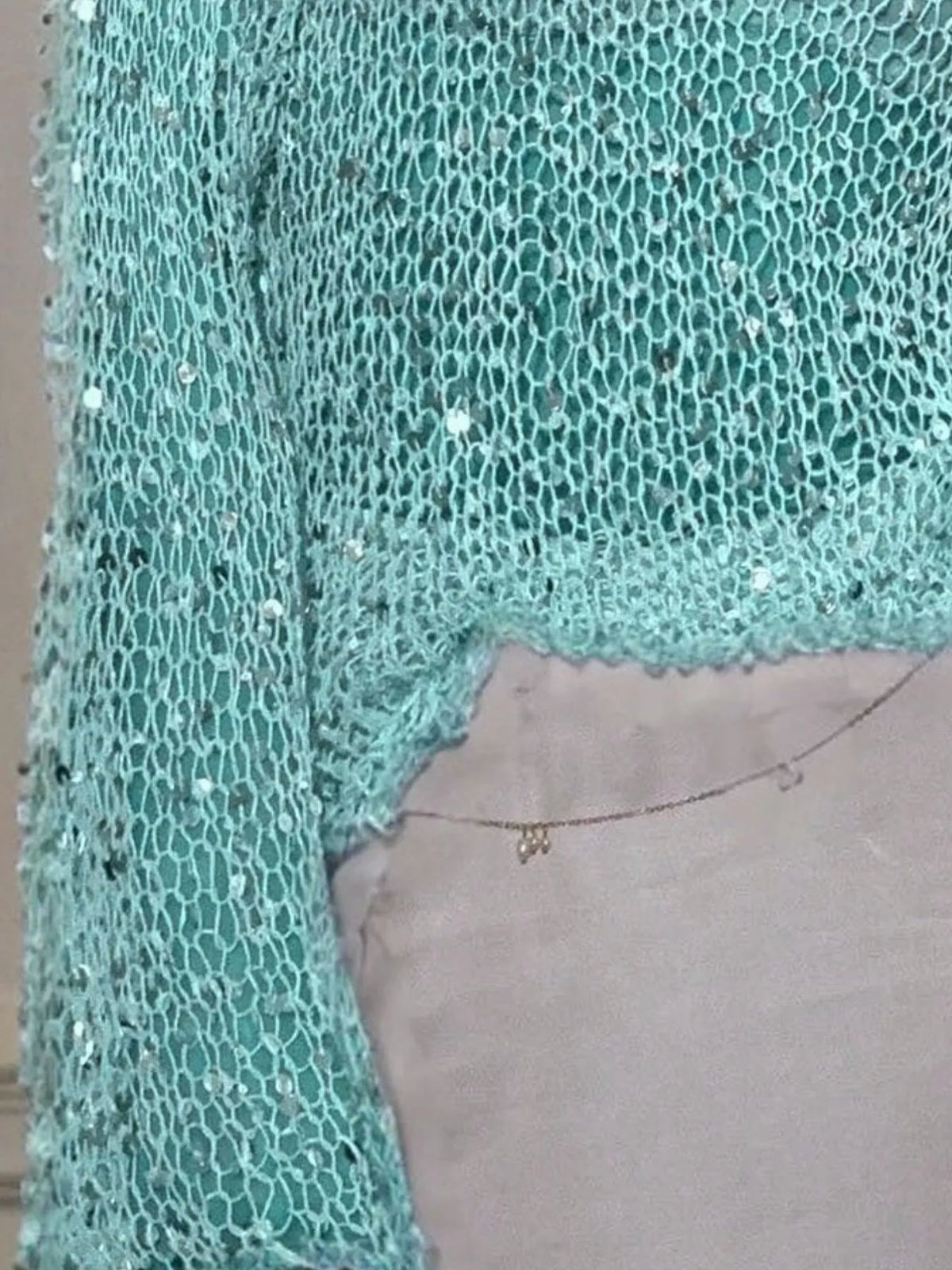 Sequin Long Sleeve Knit Cover Up – Mayce Halloween Edit