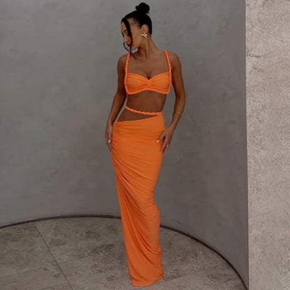 Valeria Cut-Out Uzun Elbise