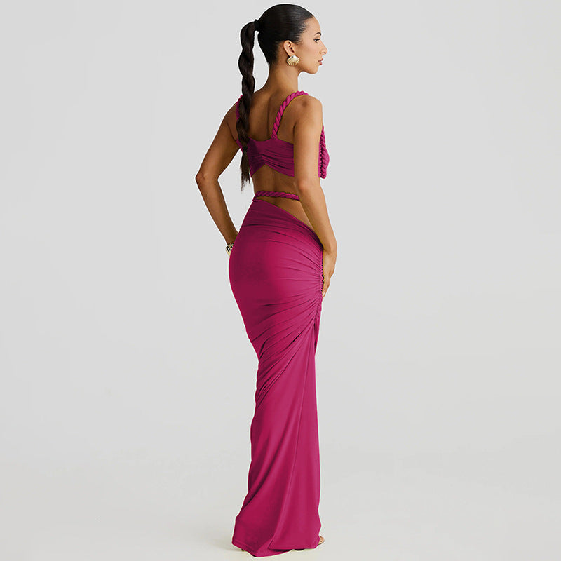 Valeria Cut-Out Uzun Elbise