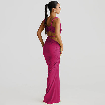 Valeria Cut-Out Uzun Elbise