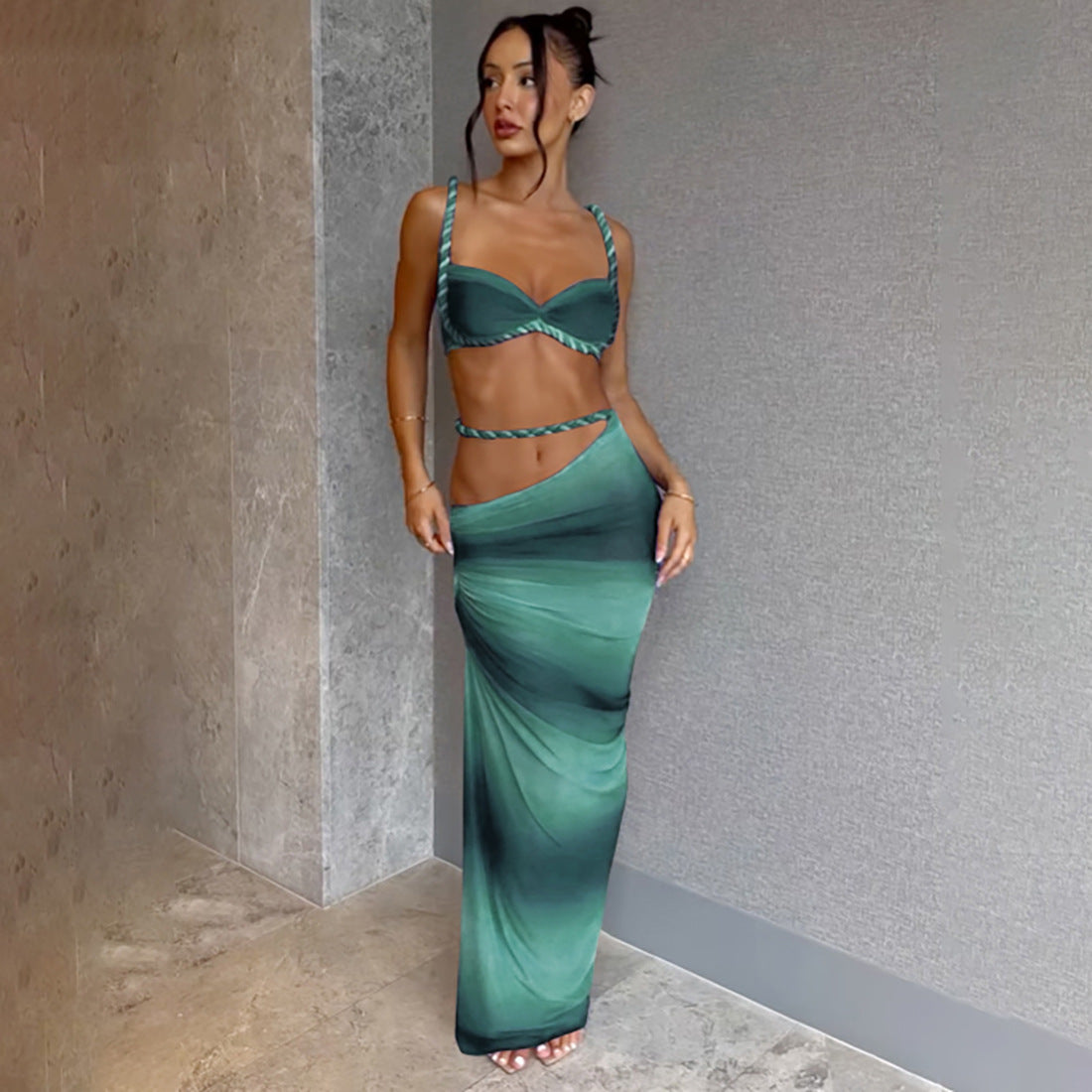Valeria Cut-Out Uzun Elbise