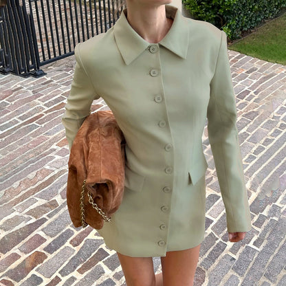 Eléa Düğme Detaylı Blazer Elbise