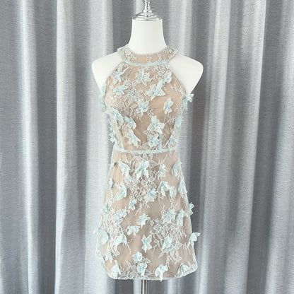 Blossom Lace Mini Elbise