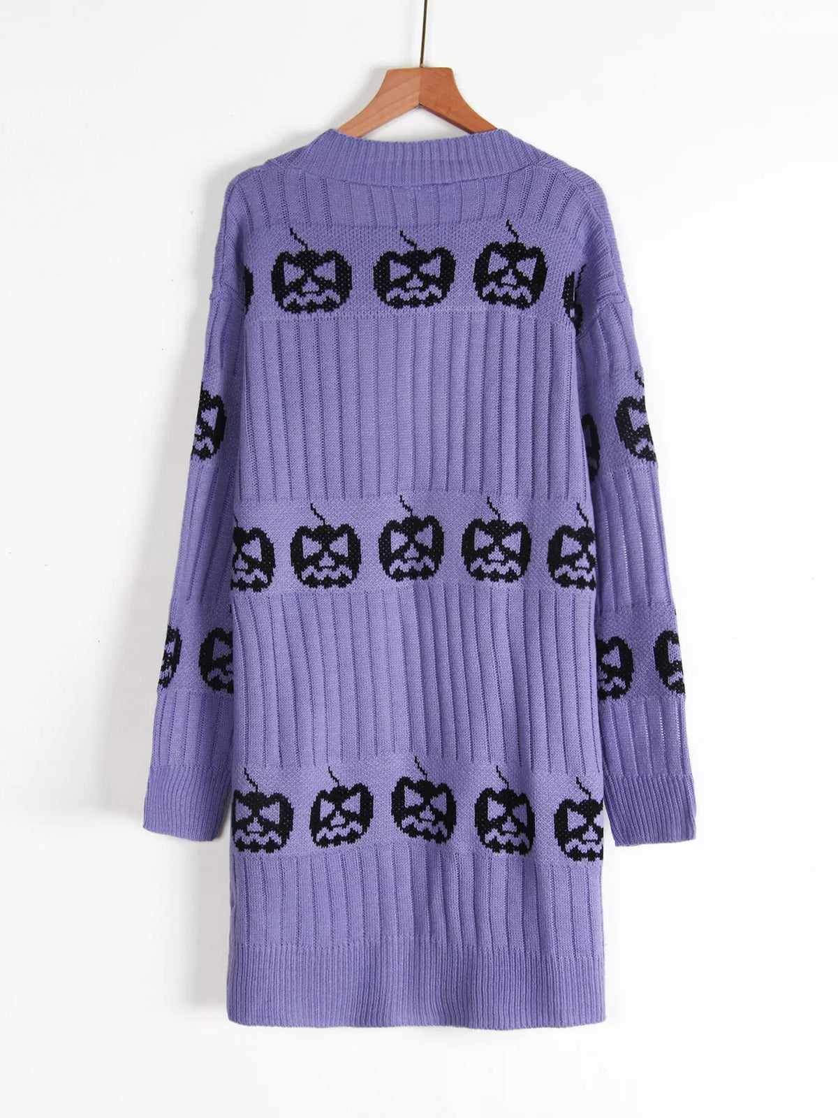 Halloween Pumpkin Open Front Knit Cardigan – Mayce Halloween Edit