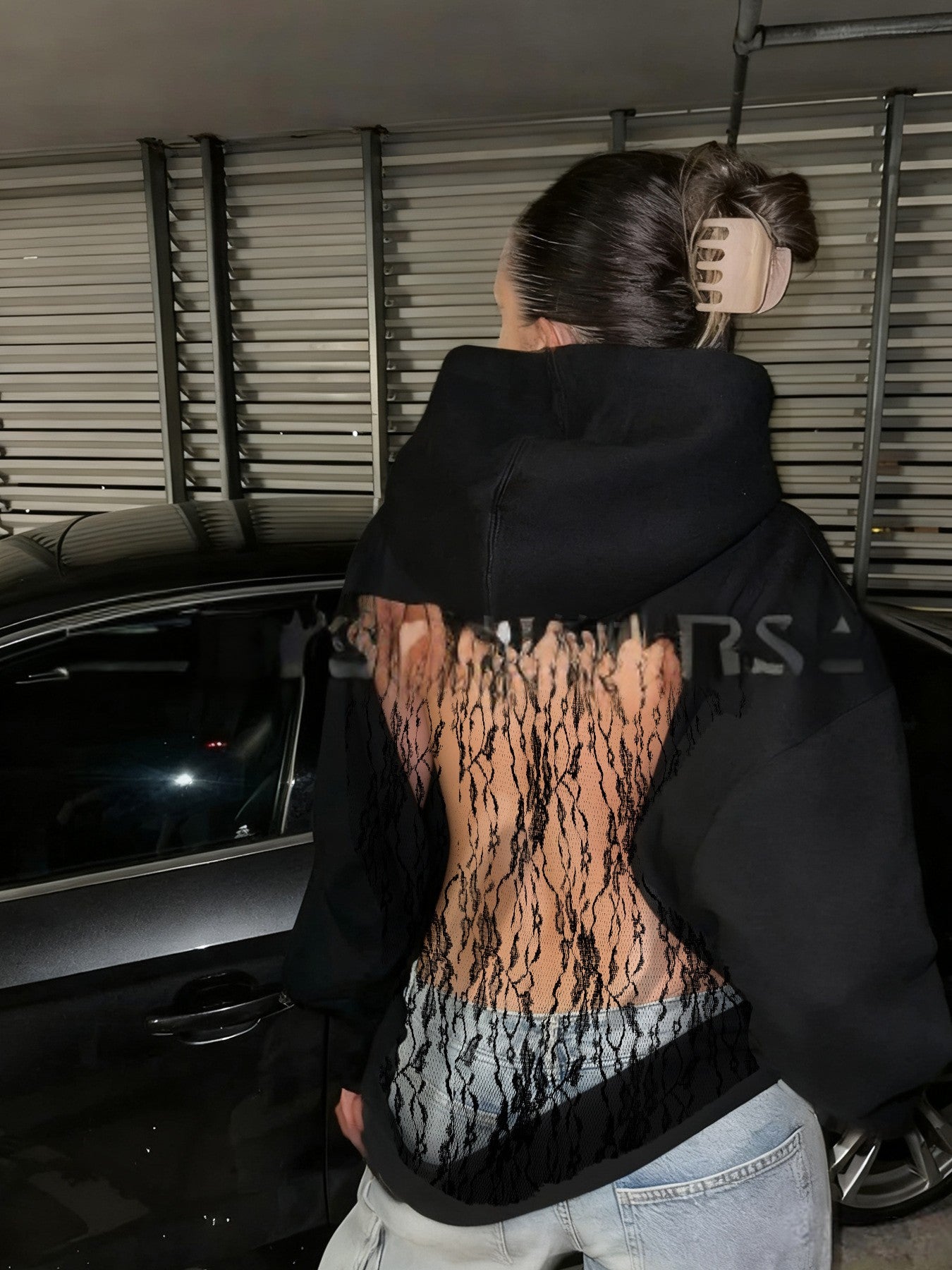 Harper Open Back Mesh Hoodie