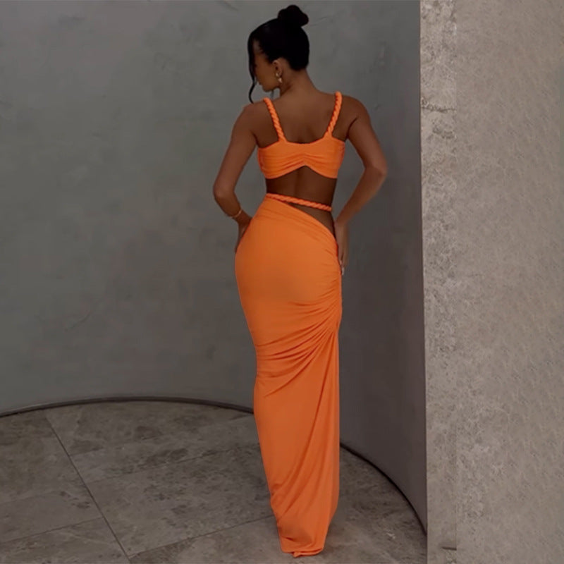 Valeria Cut-Out Uzun Elbise