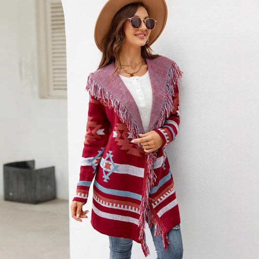 Scarlet Tribal Hırka