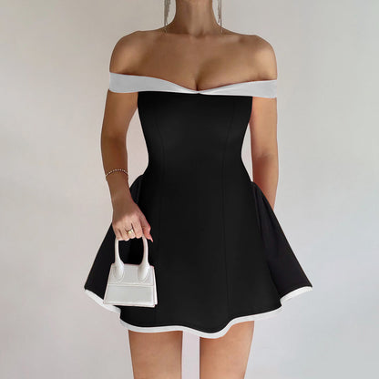 Lotus Off-Shoulder Mini