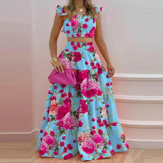 Florenza Floral Patterned Two-Piece Suit
