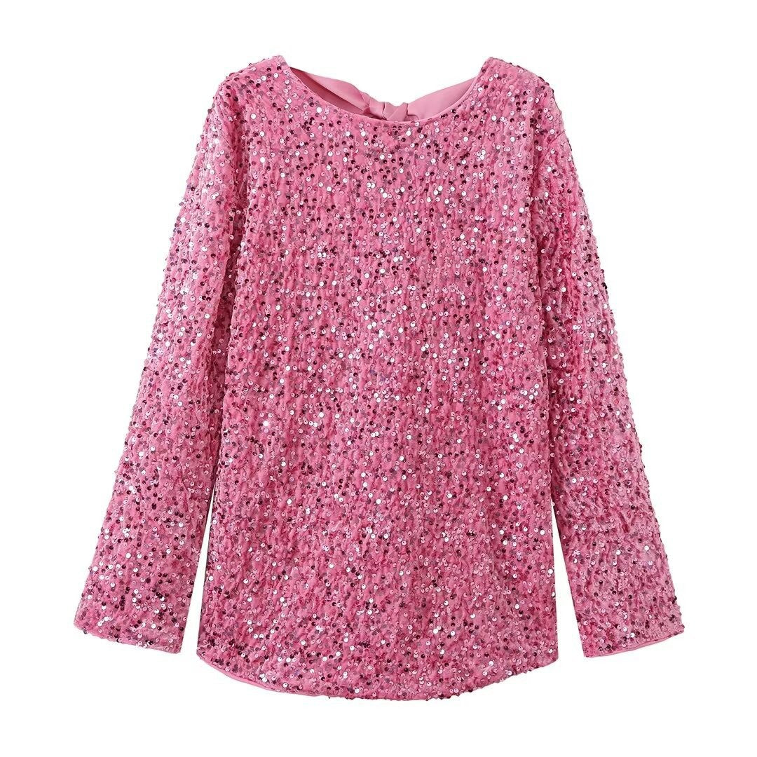 Sequin Mini Party Dress – Holiday Sparkle