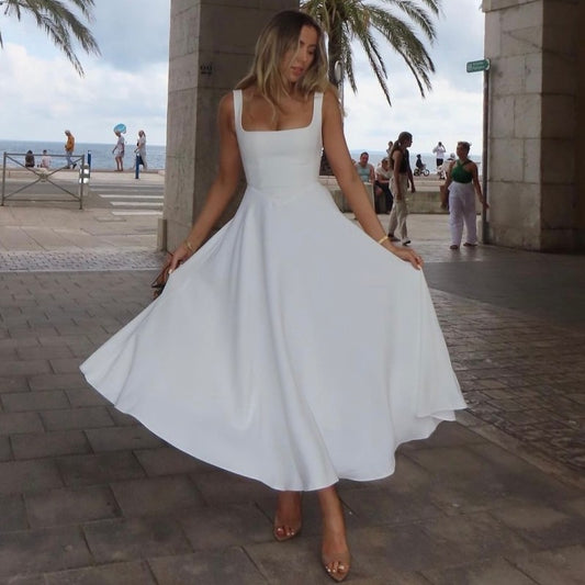 Bella Saten Maxi Elbise