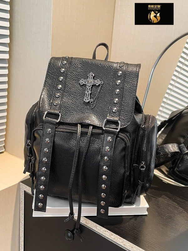 Mayce Elegante ™  | SKYLAR Studded PU Leather Backpack