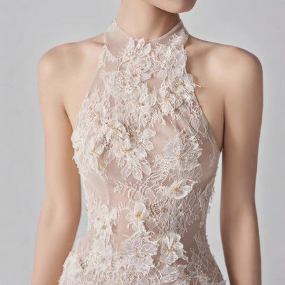 Blossom Lace Mini Elbise