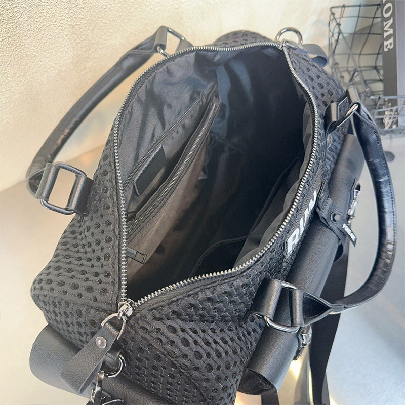 Mayce Elegante ™  | JADE Woven Mesh Street Bag