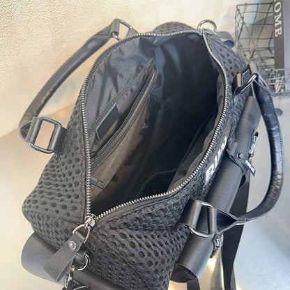 Mayce Elegante ™  | JADE Woven Mesh Street Bag