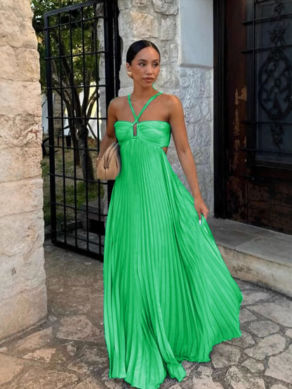 Mayce® Elegante | Celeste  Maxi Elbise