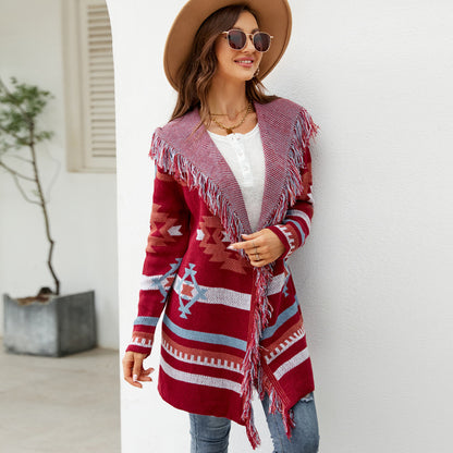 Scarlet Tribal Hırka