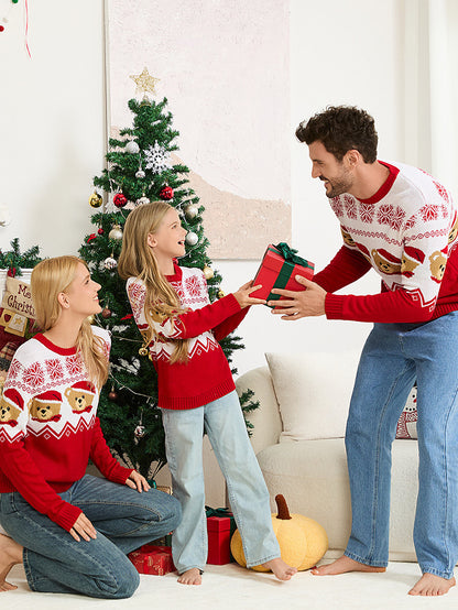 Mayce Elegante™| Harper Family Teddy Christmas Sweaters