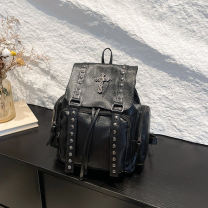 Mayce Elegante ™  | SKYLAR Studded PU Leather Backpack